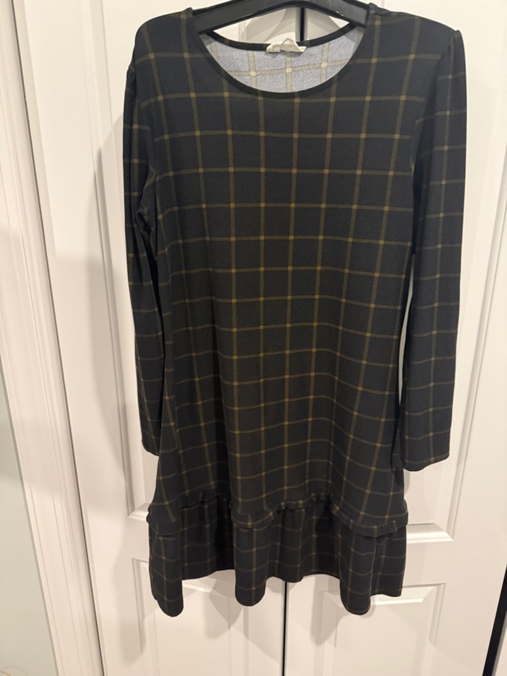Primark Black and Olive Plaid Dress